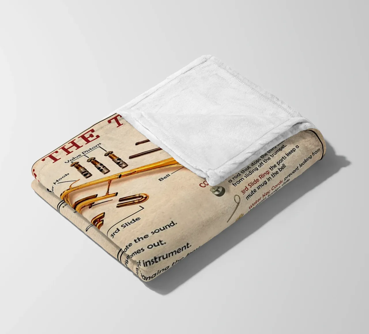 Poster Trompetenwissen Fleecedecke von Maritiknowled