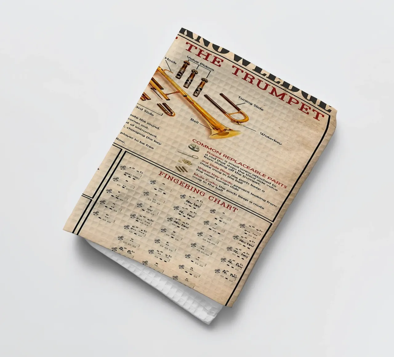 Affiche de connaissances sur la trompette torchon de Maritiknowled
