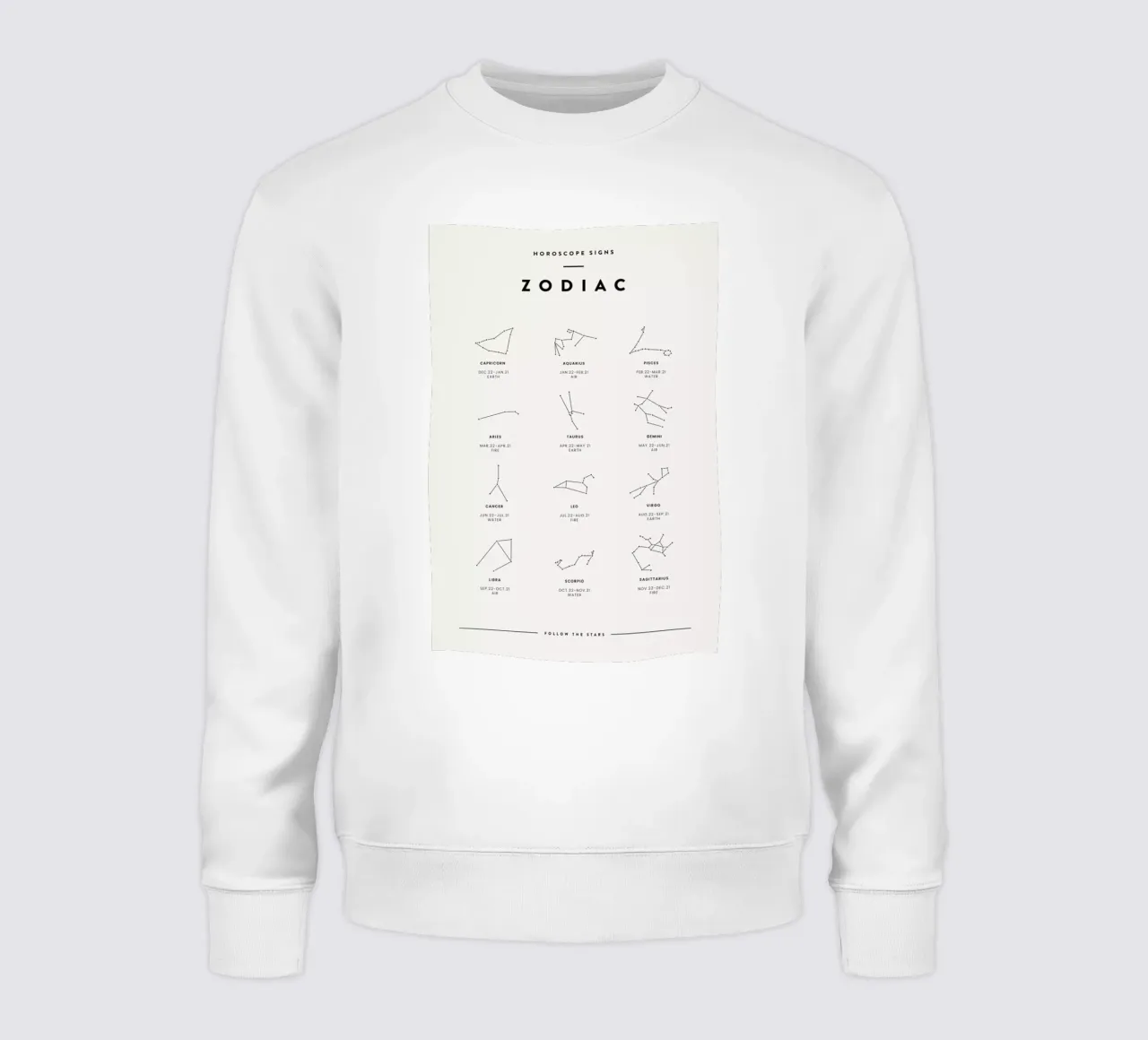 Zodiac Chart 2 felpa da daylight design studio