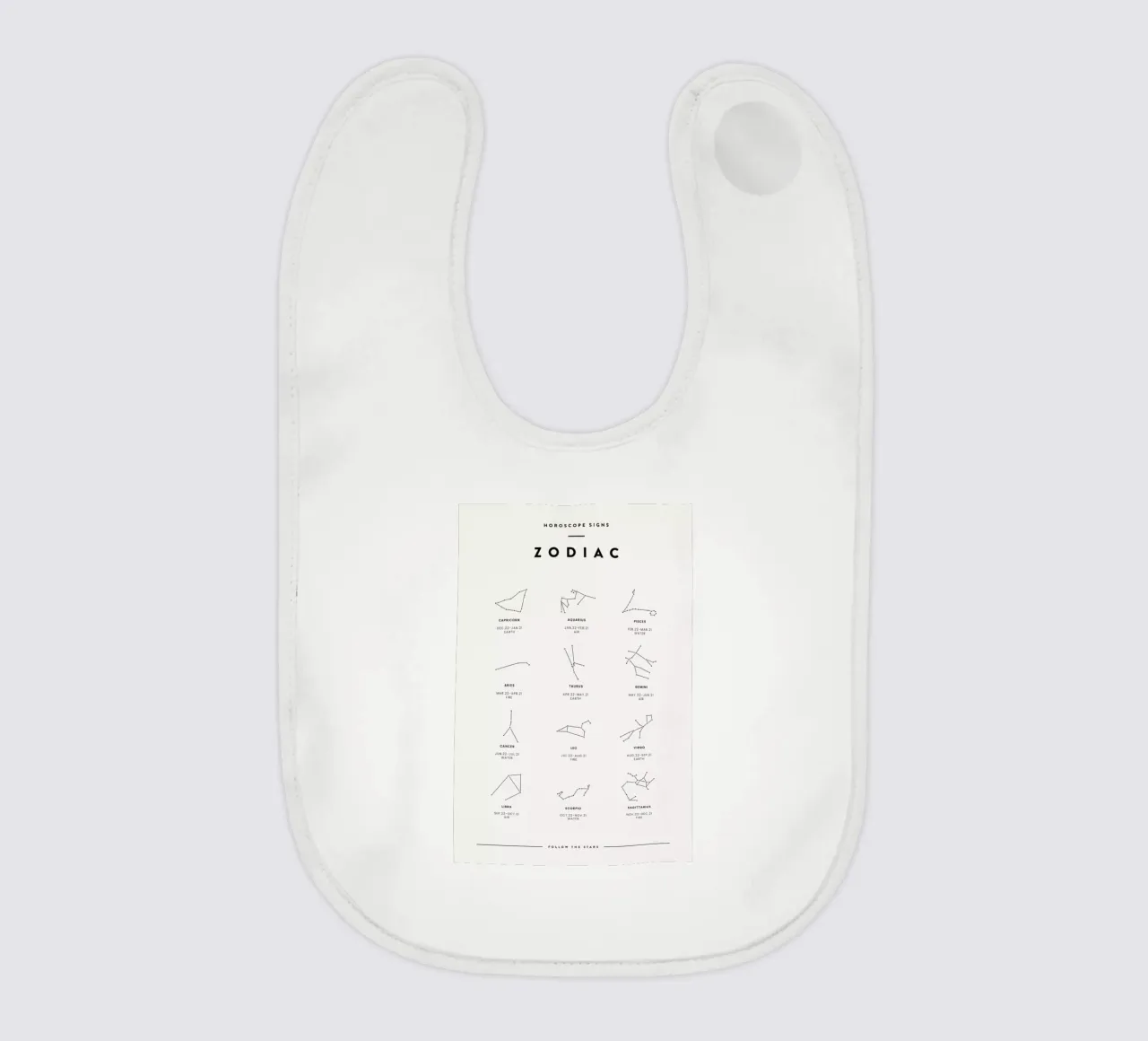Zodiac Chart 2 bavaglino da daylight design studio