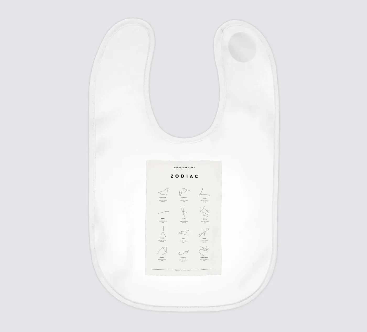 Zodiac Chart 2 bavaglino da daylight design studio
