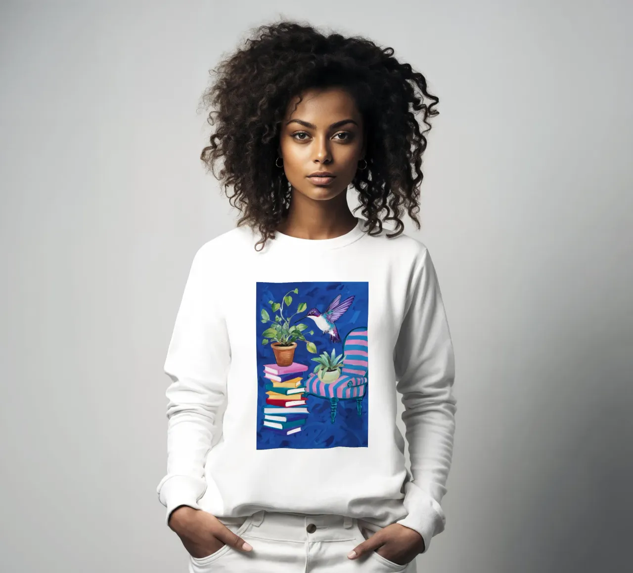Moda artistica e colorata felpa da Ebony Carpenter