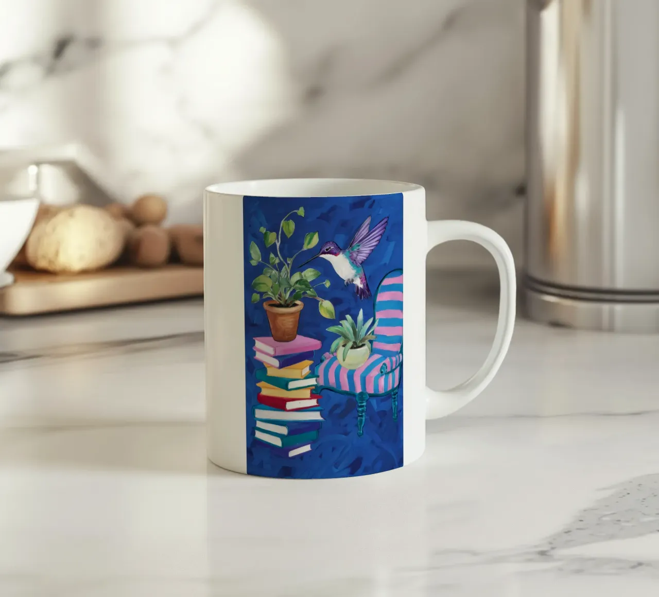 Moda artistica e colorata tazza in ceramica da Ebony Carpenter