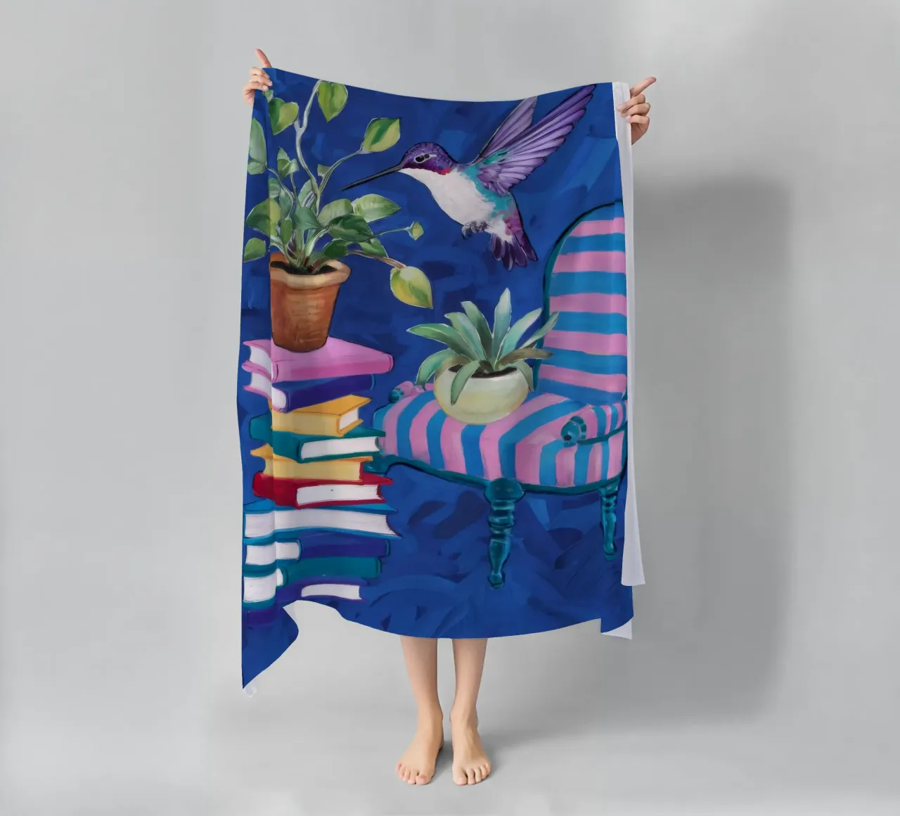 Moda artistica e colorata telo mare da Ebony Carpenter