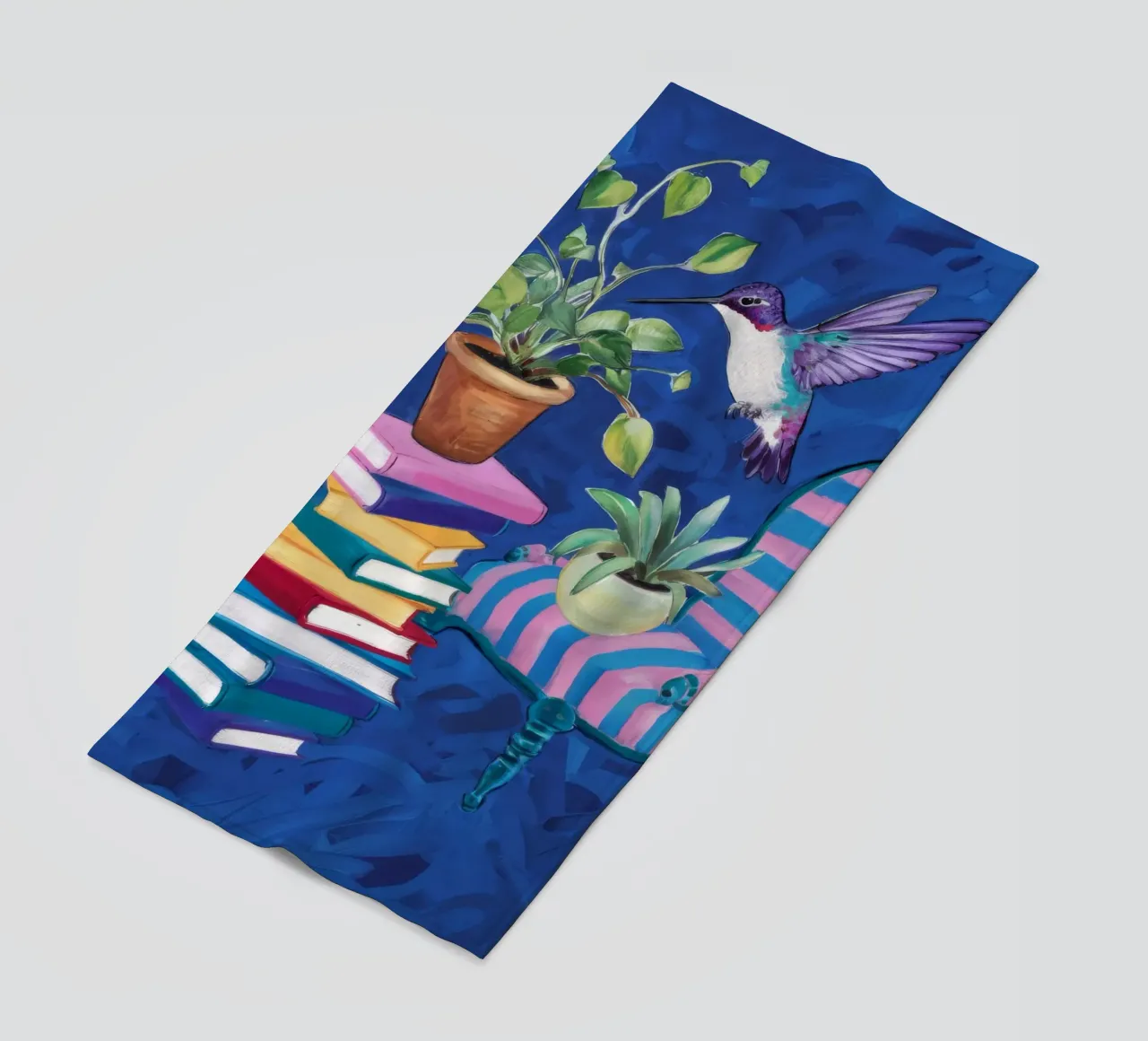 Moda artistica e colorata telo mare da Ebony Carpenter
