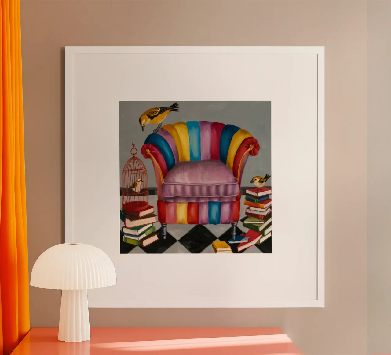 Angolo vibrante e accogliente poster con telaio in alluminio da Ebony Carpenter