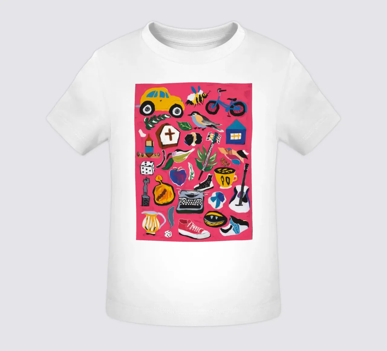 Whimsical Chaos baby t-shirt by Ebony Carpenter