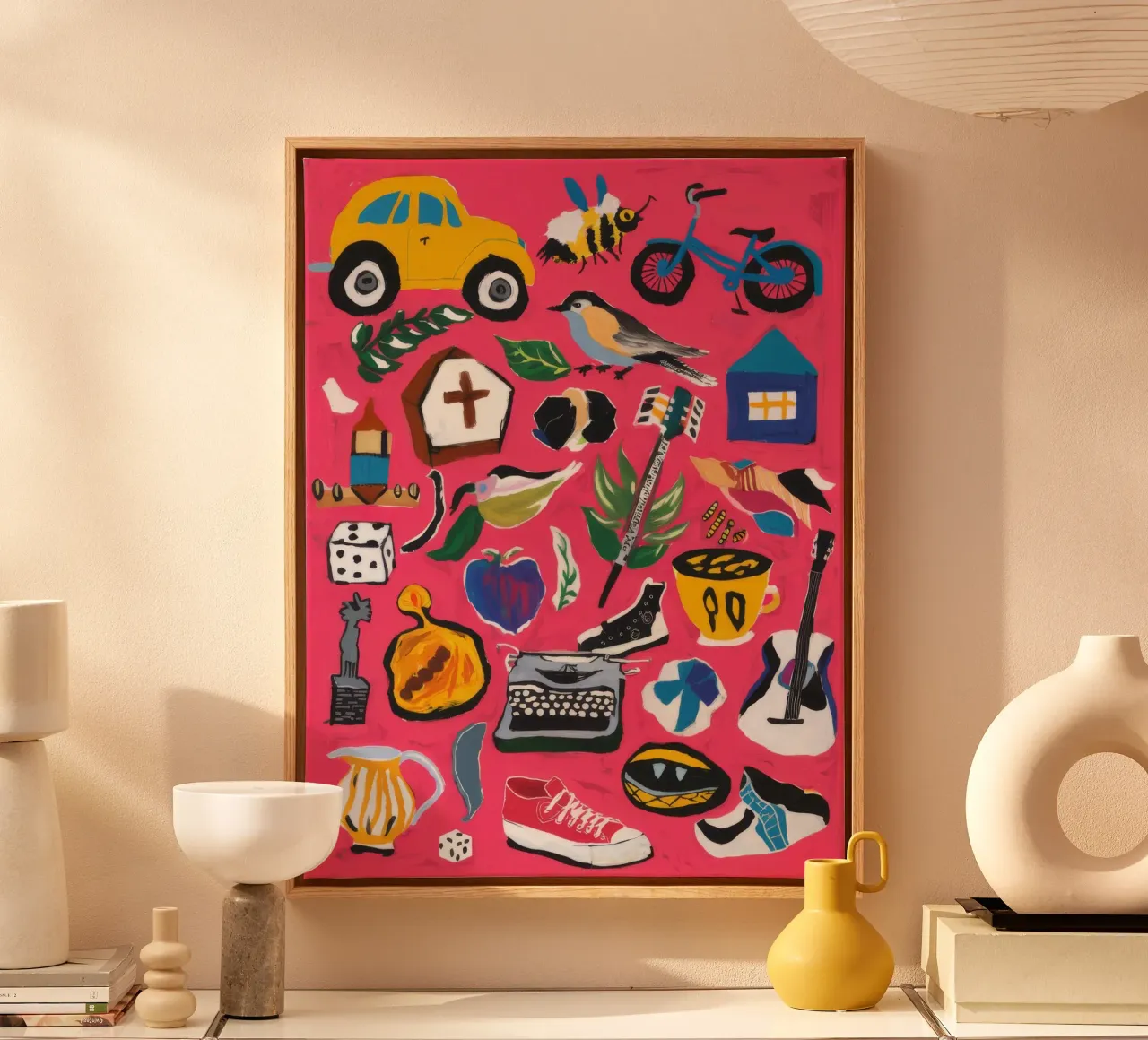 Whimsical Chaos canvas by Ebony Carpenter