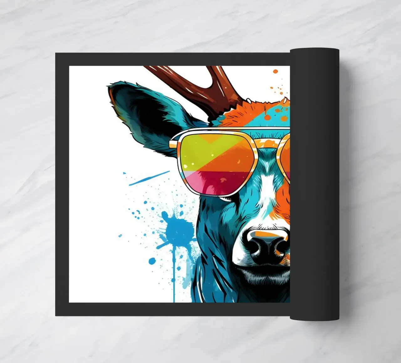 Hirsch mit Sonnenbrille zerbino da WILD ART