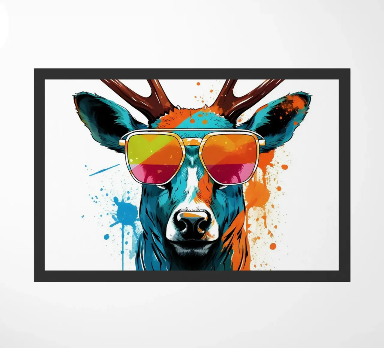 Hirsch mit Sonnenbrille zerbino da WILD ART