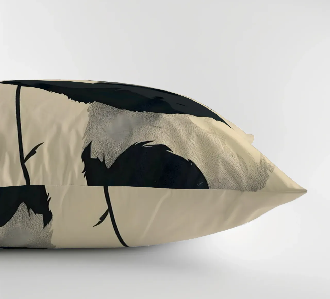 Panda mit roter Blume cuscino da WILD ART