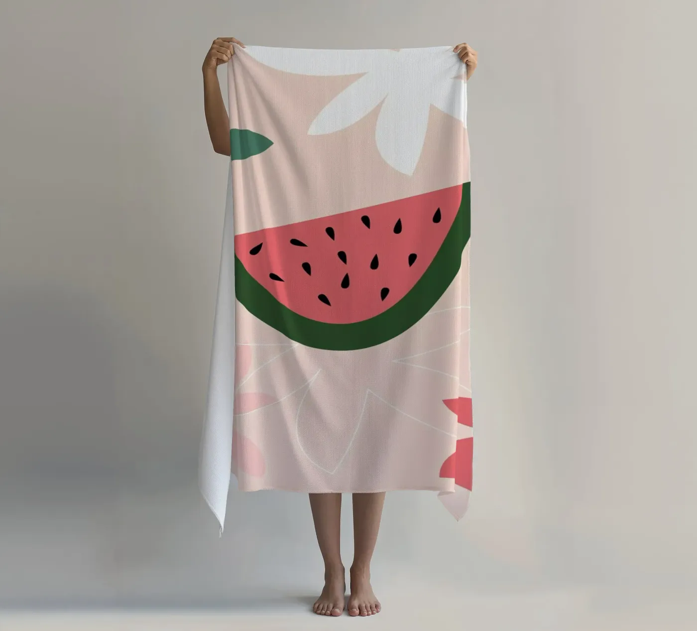 Melone Strandtuch von XOXO Arte