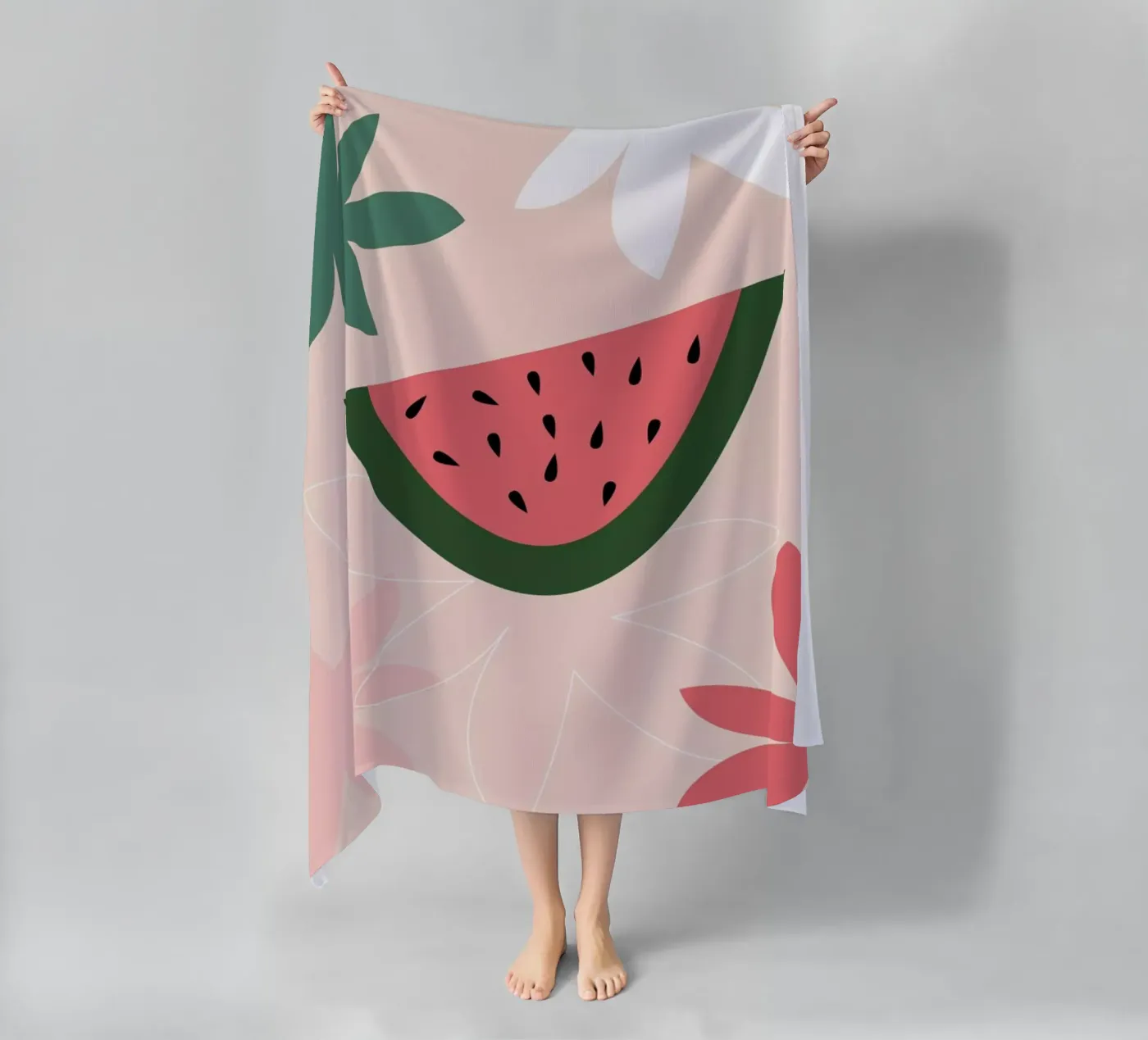 Melone Strandtuch von XOXO Arte