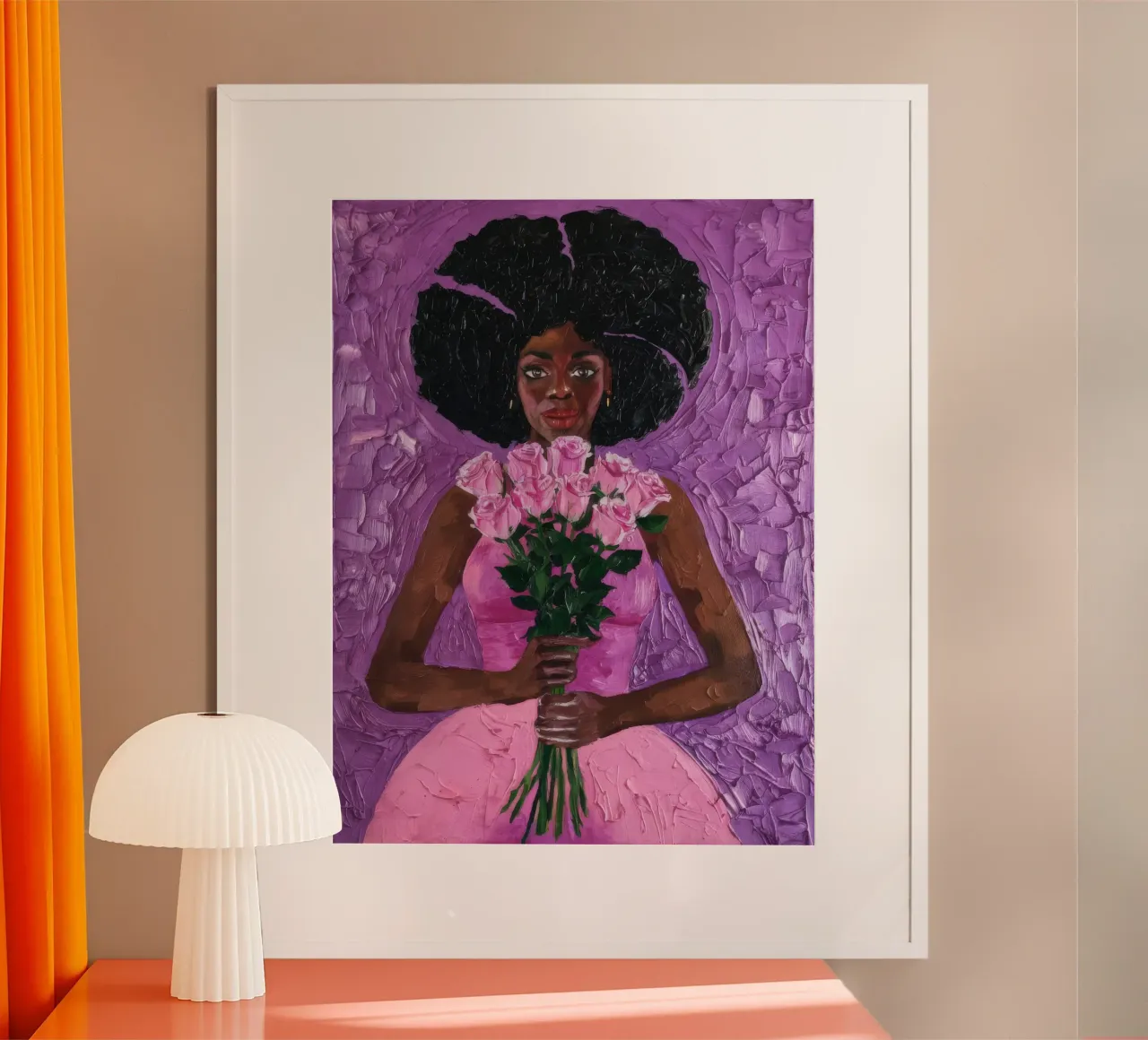 Eleganza floreale poster con telaio in alluminio da Ebony Carpenter