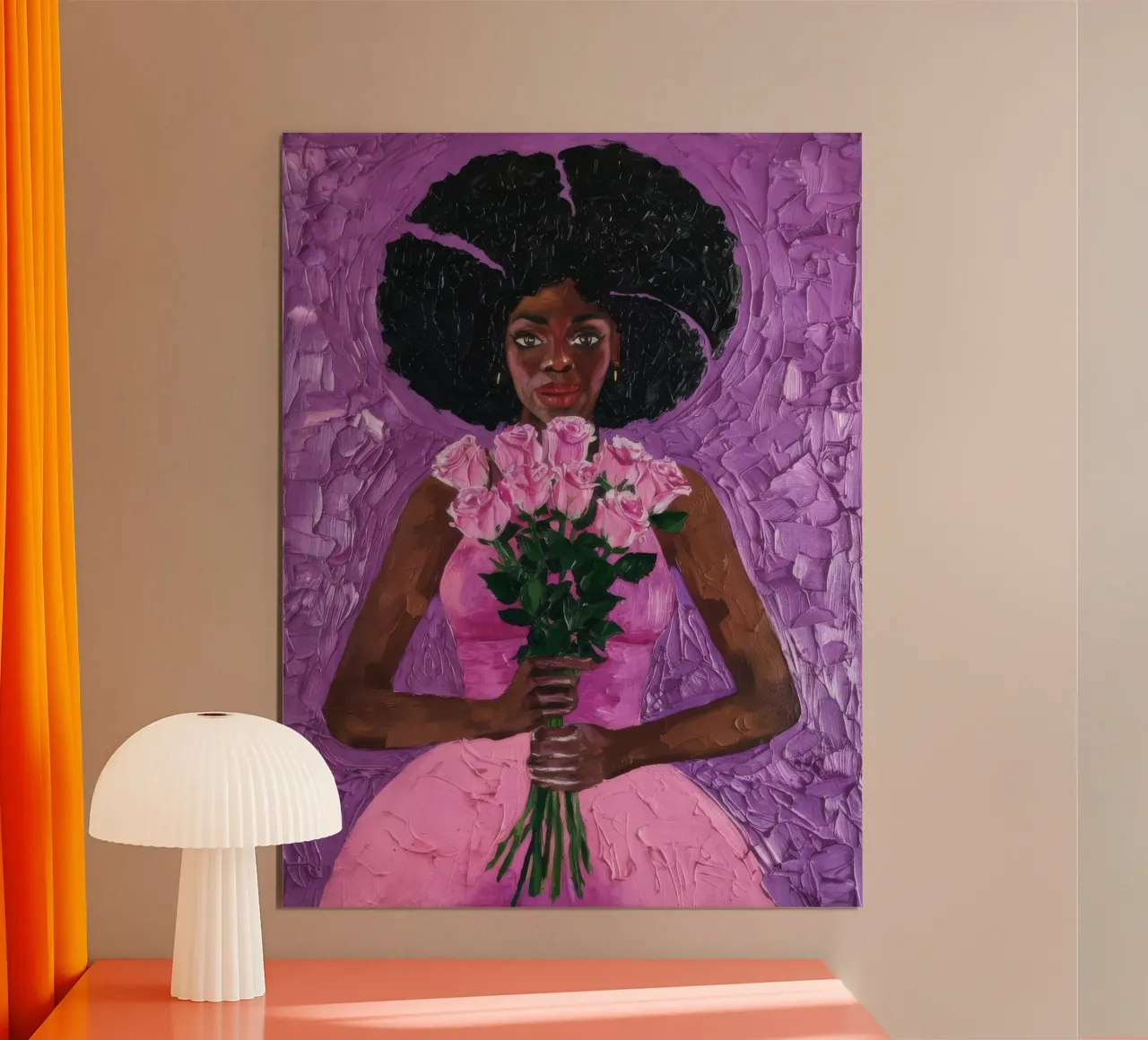 Eleganza floreale poster con telaio in alluminio da Ebony Carpenter