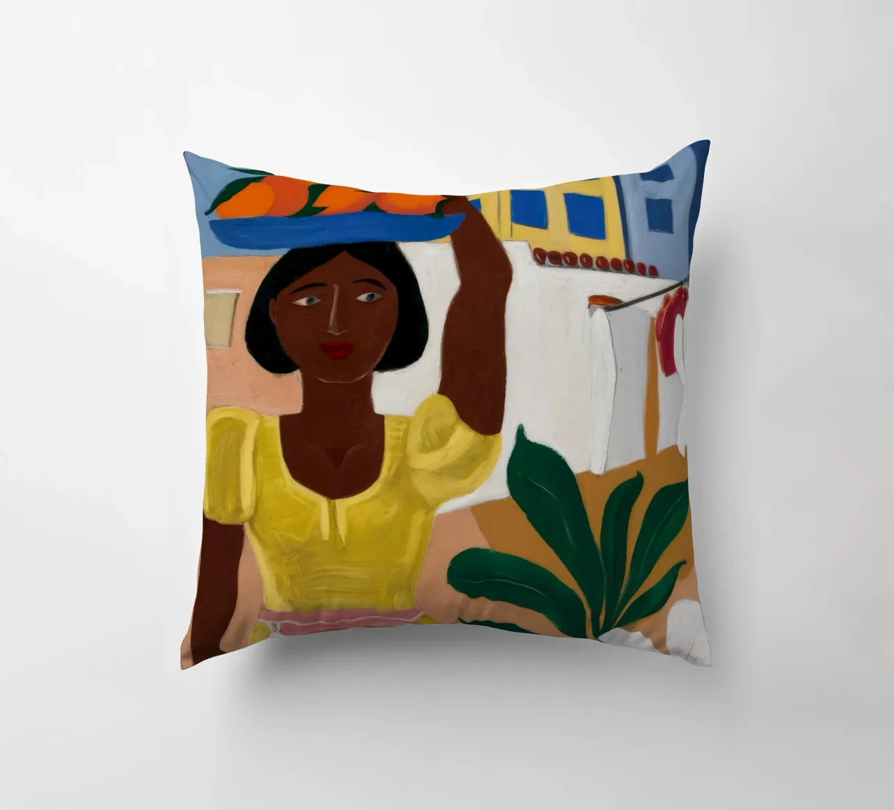 Venditore di frutta cuscino da Ebony Carpenter