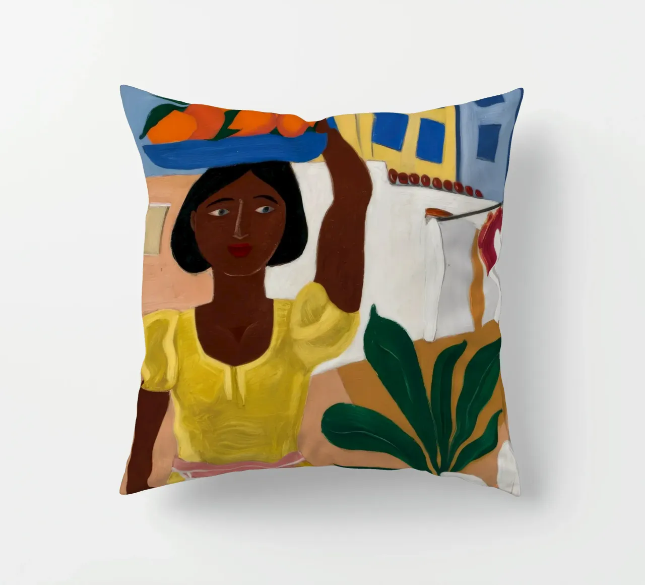 Venditore di frutta cuscino da Ebony Carpenter