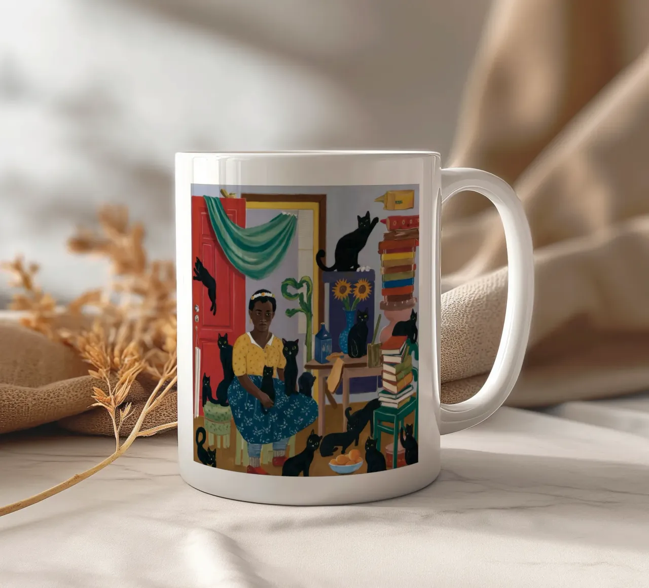 Accogliente angolo di lettura tazza in ceramica da Ebony Carpenter