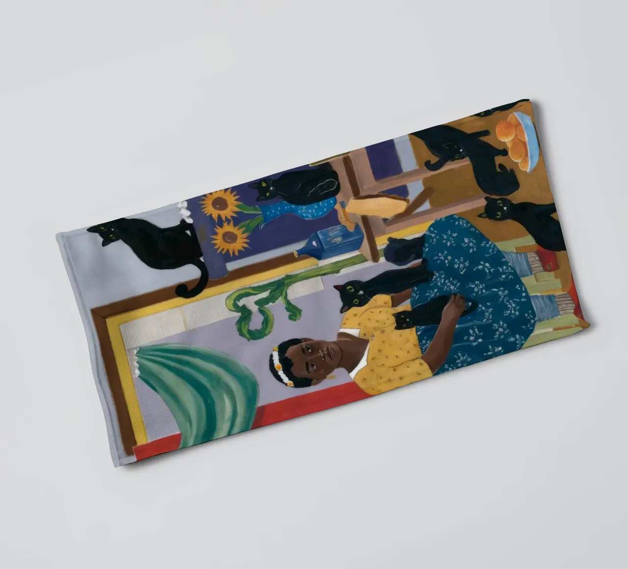 Coin lecture confortable serviette de bain de Ebony Carpenter