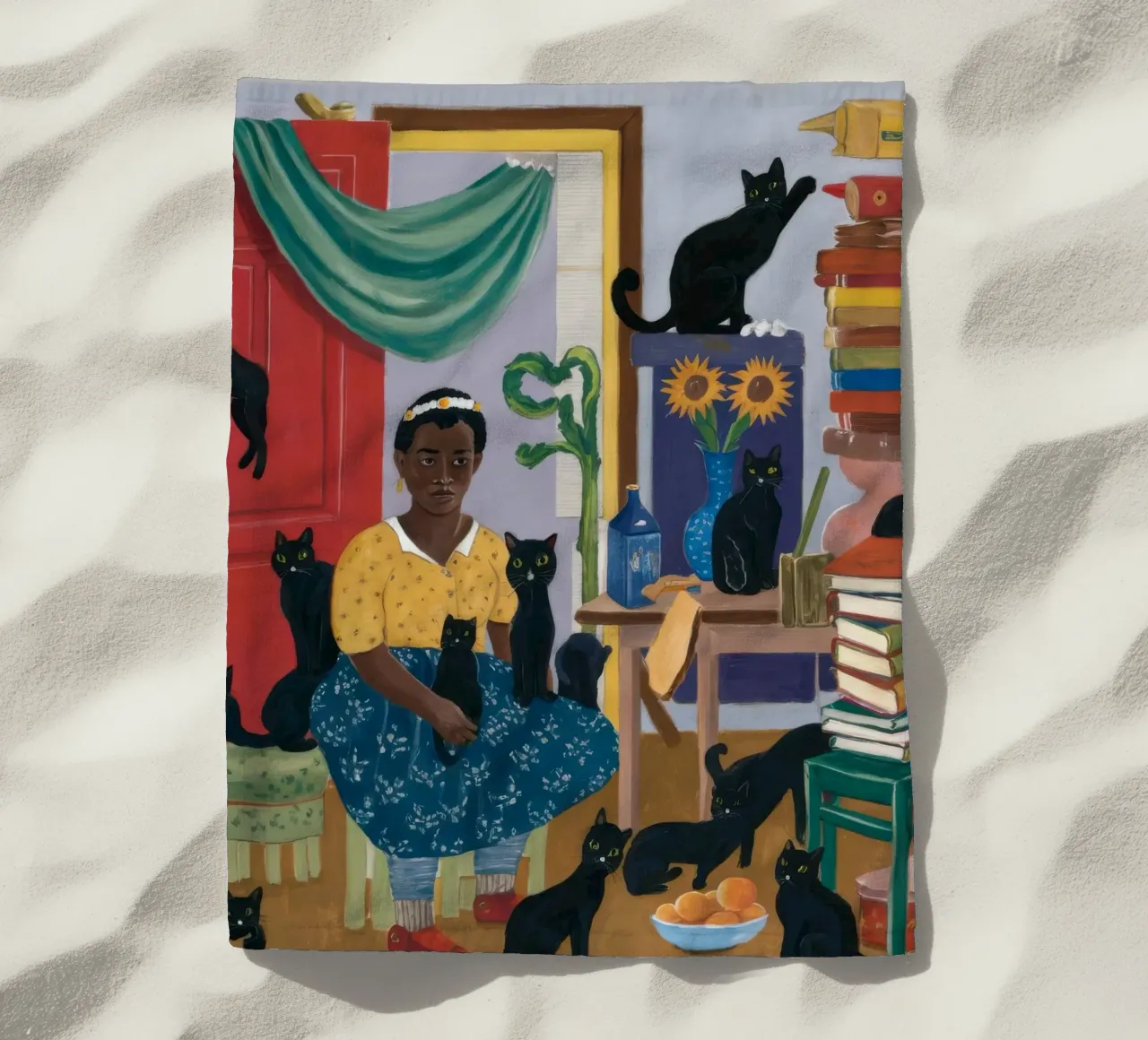 Accogliente angolo di lettura telo mare da Ebony Carpenter