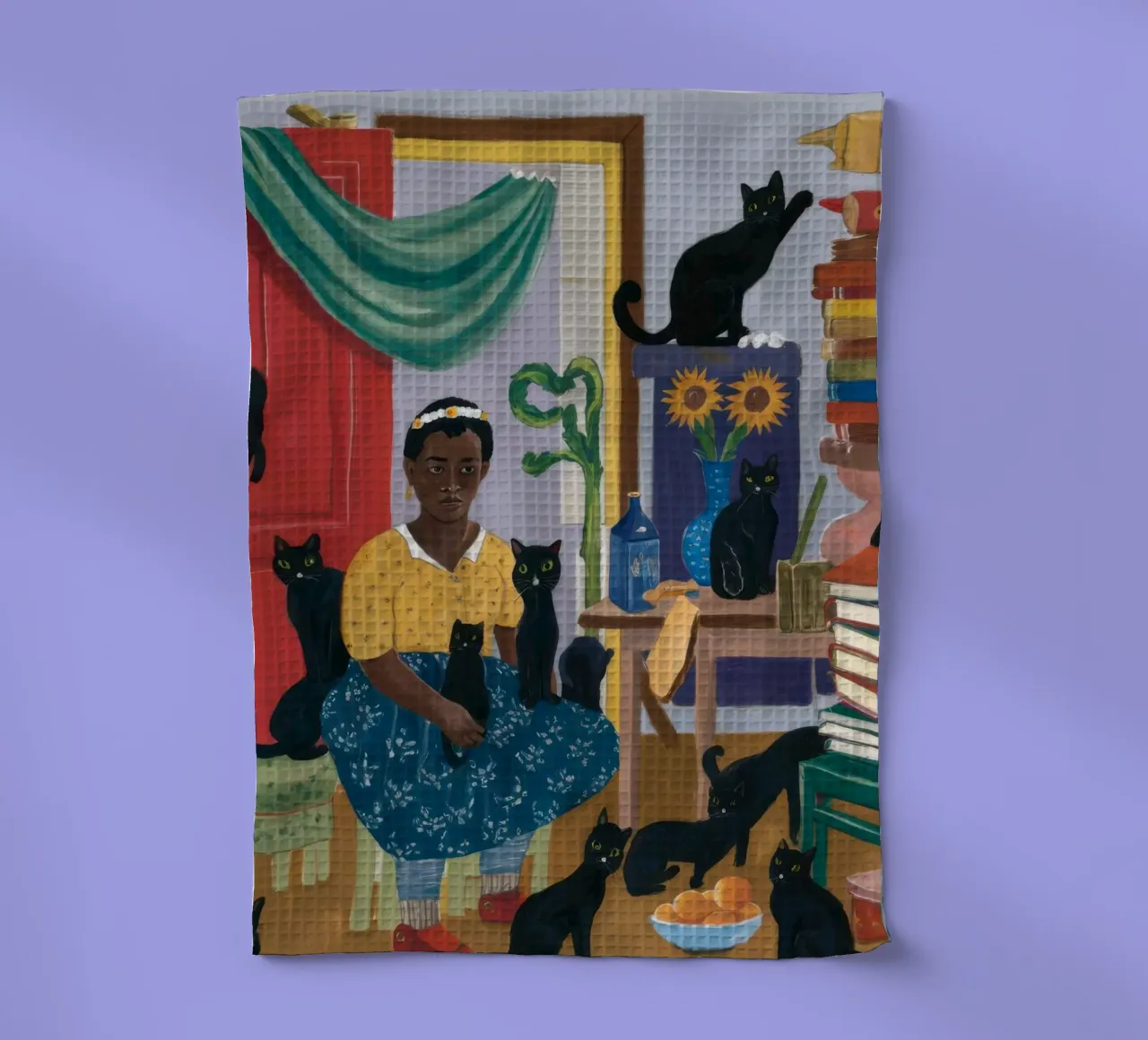 Coin lecture confortable torchon de Ebony Carpenter