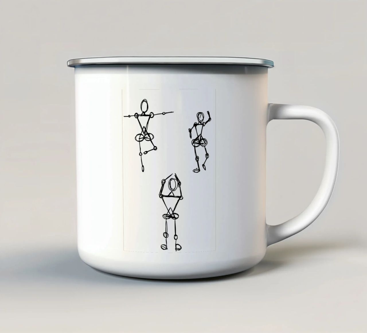 Sketch Dancers tazza in smalto da tausendunddrei