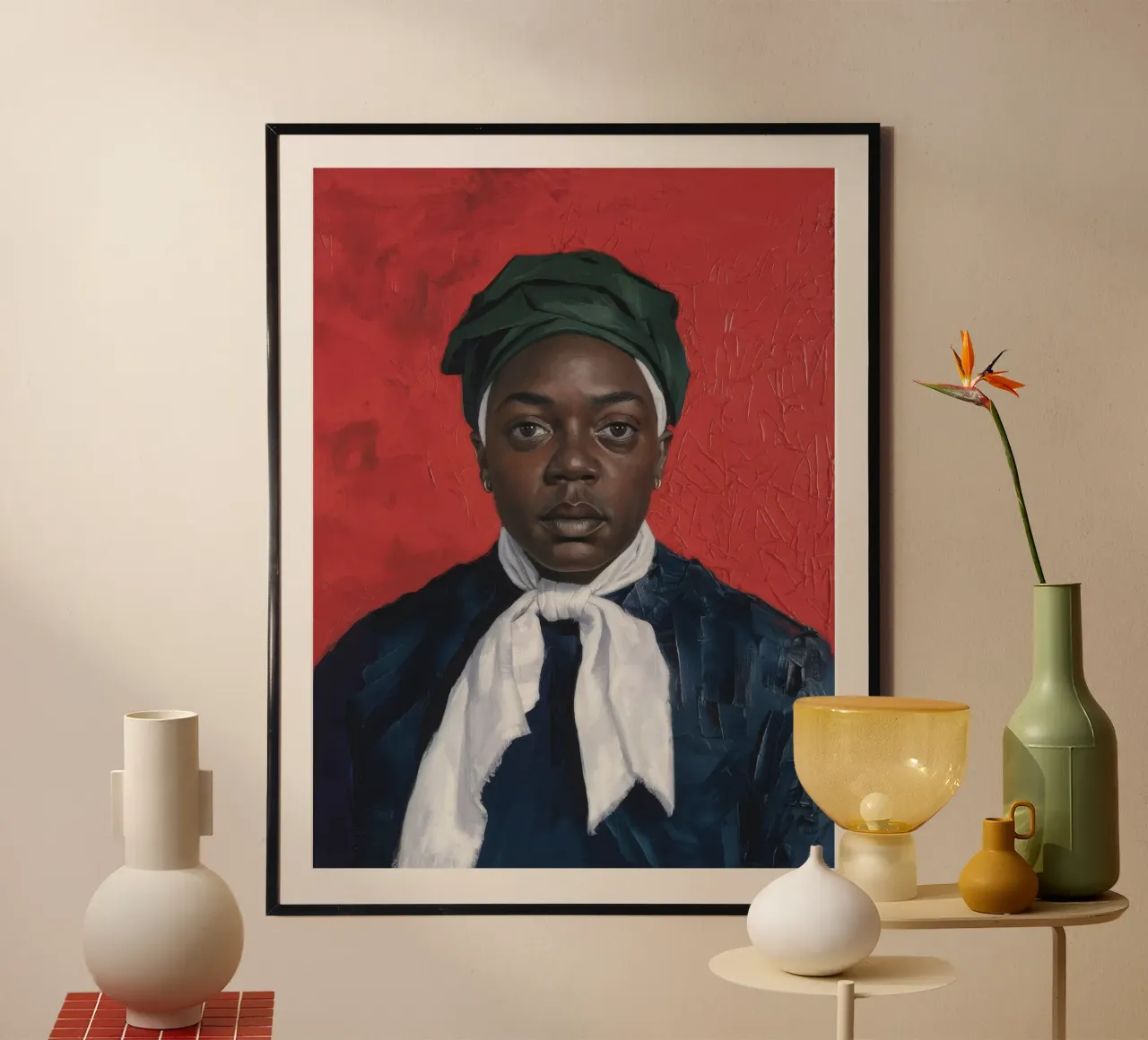 Ritratto formale poster con telaio in plastica da Ebony Carpenter