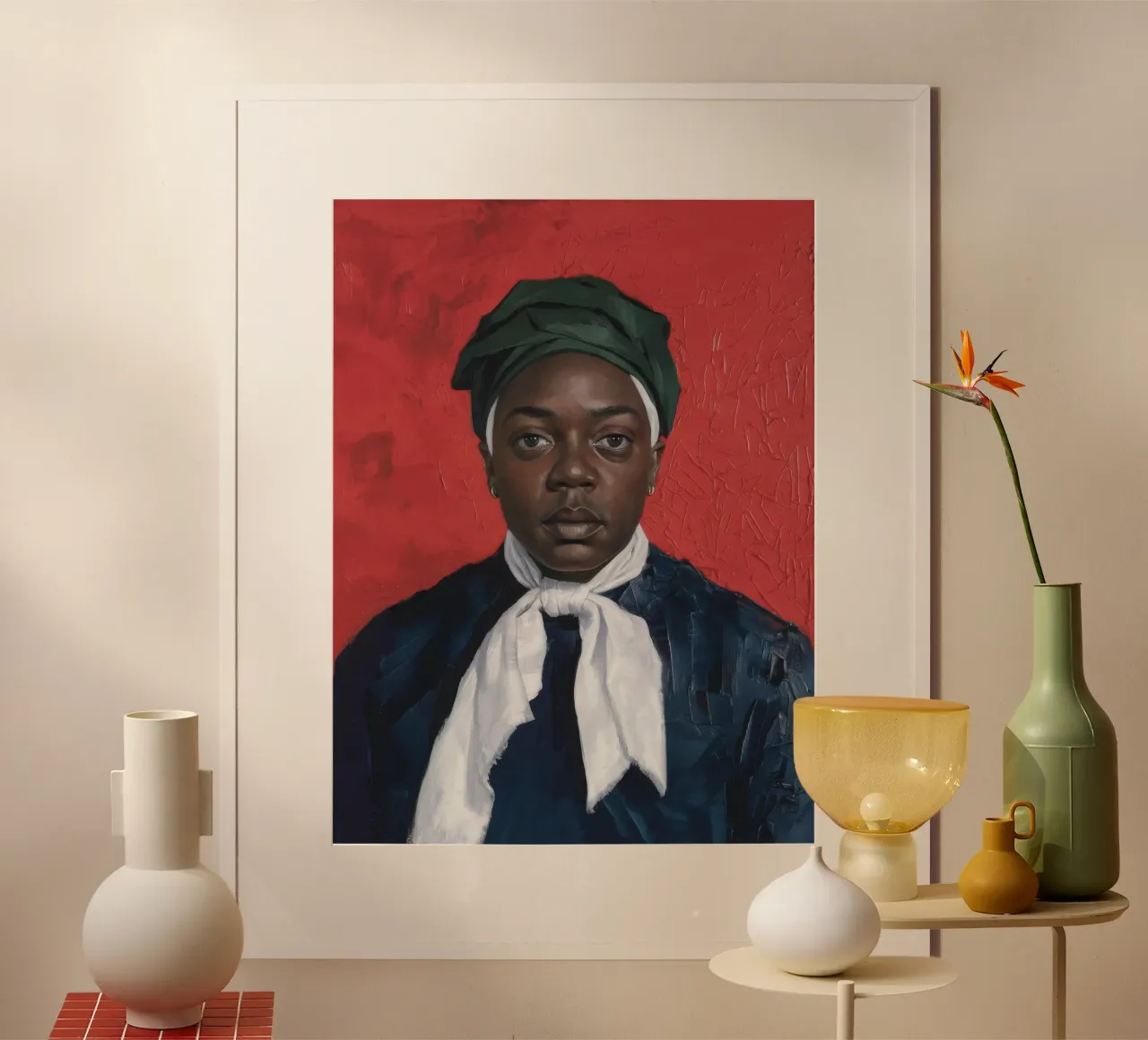 Ritratto formale poster con telaio in plastica da Ebony Carpenter