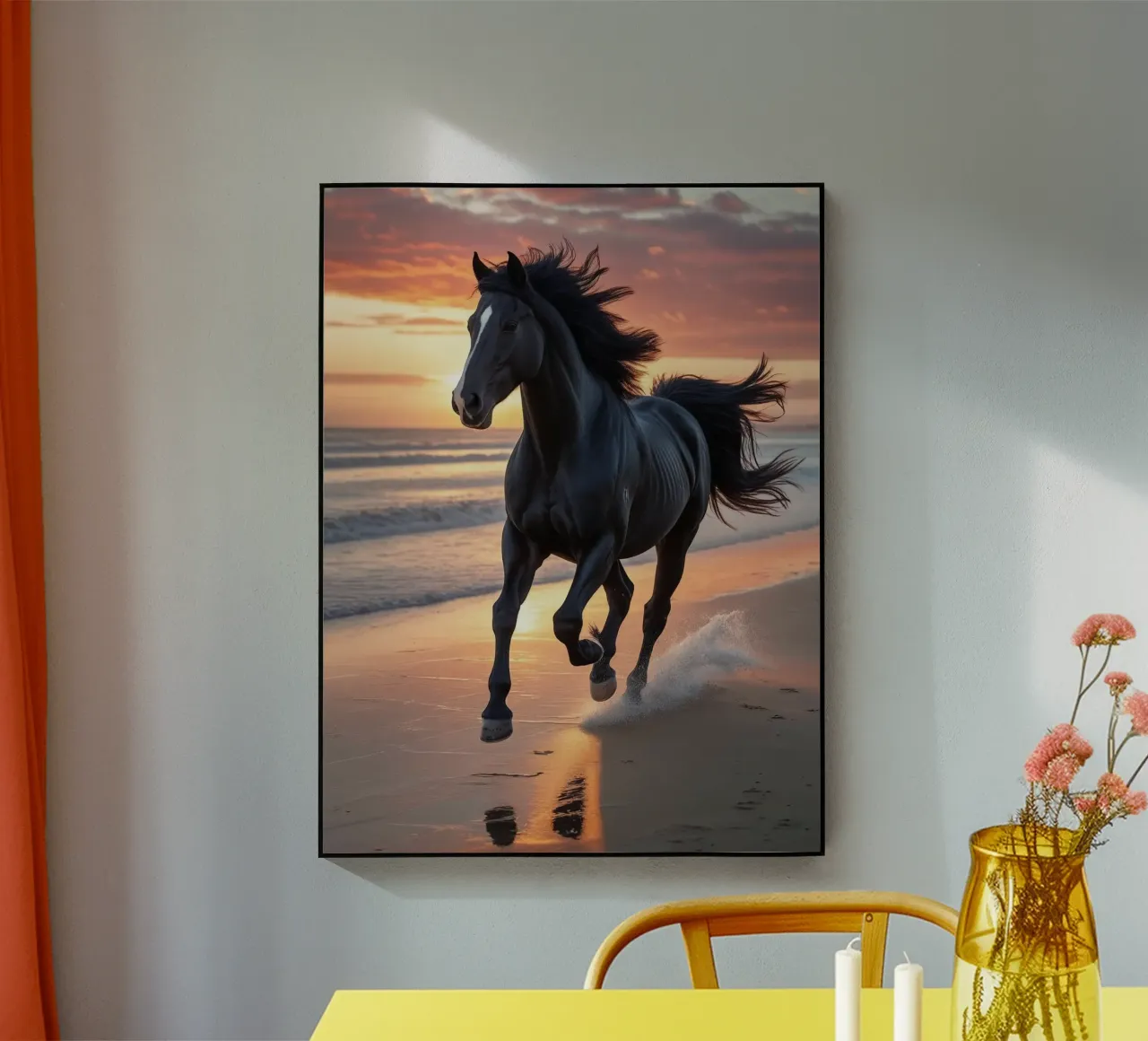 Pferd am Strand plexiglass da Poster Dreams