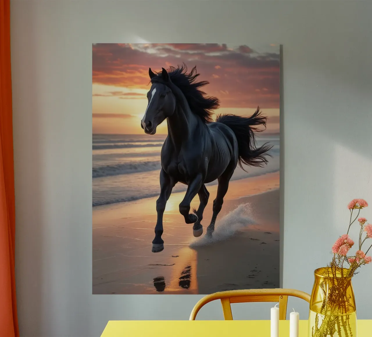 Pferd am Strand plexiglass da Poster Dreams