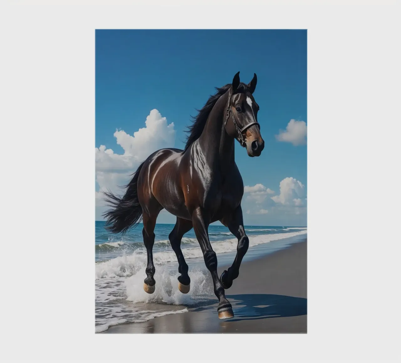 Pferd am Strand notebook by Poster Dreams