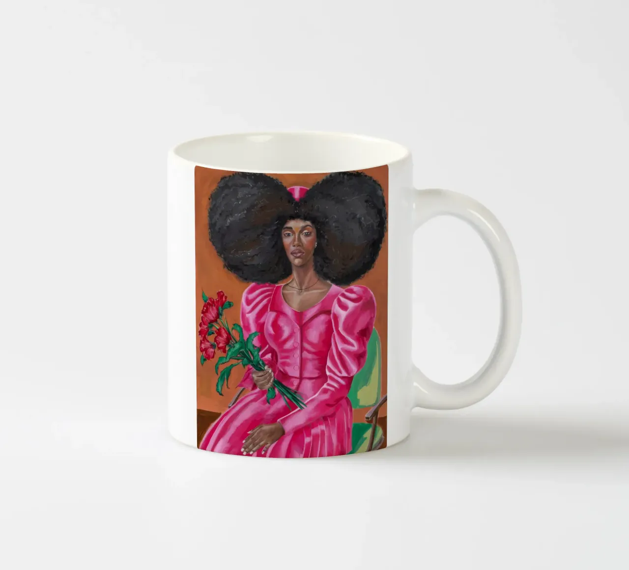 Maestà floreale tazza in ceramica da Ebony Carpenter