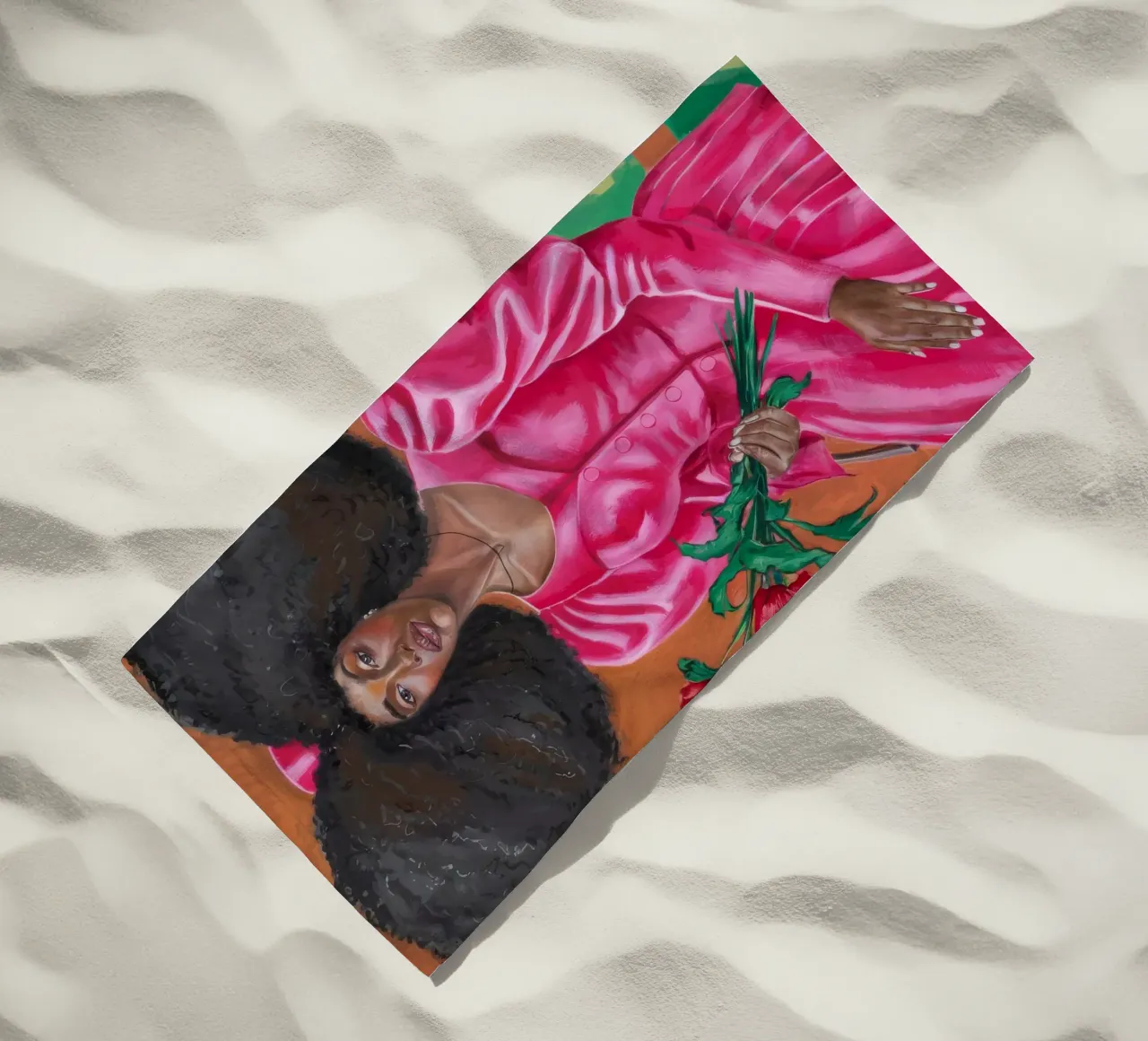 Maestà floreale telo mare da Ebony Carpenter