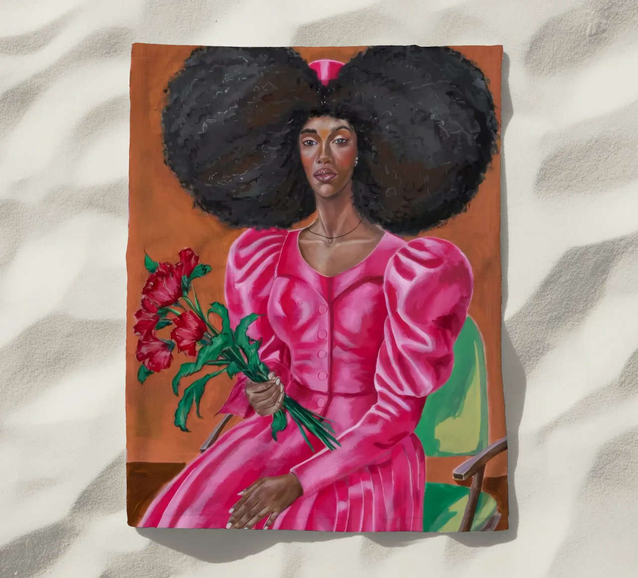 Maestà floreale telo mare da Ebony Carpenter