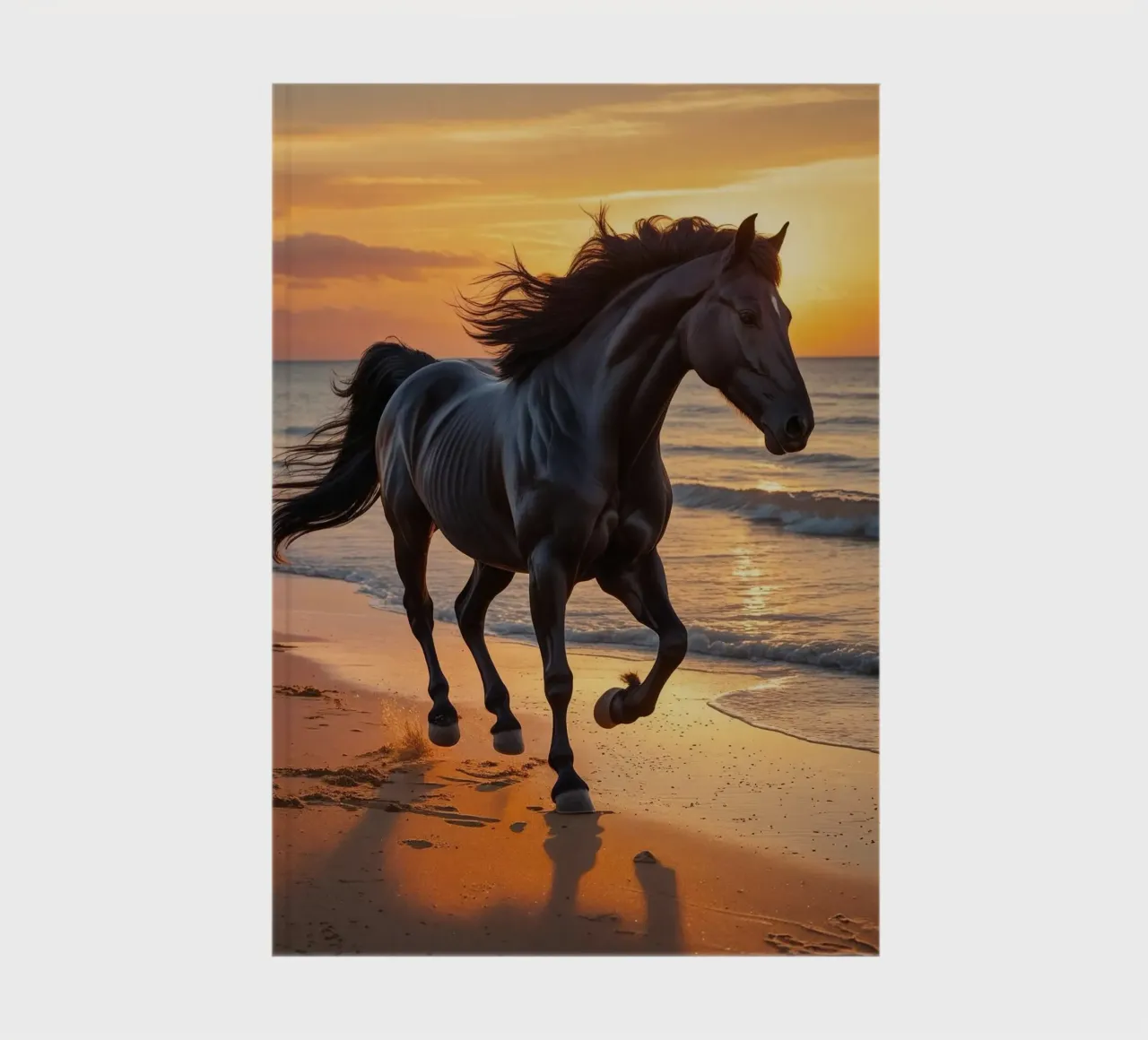 Pferd am Strand notebook by Poster Dreams