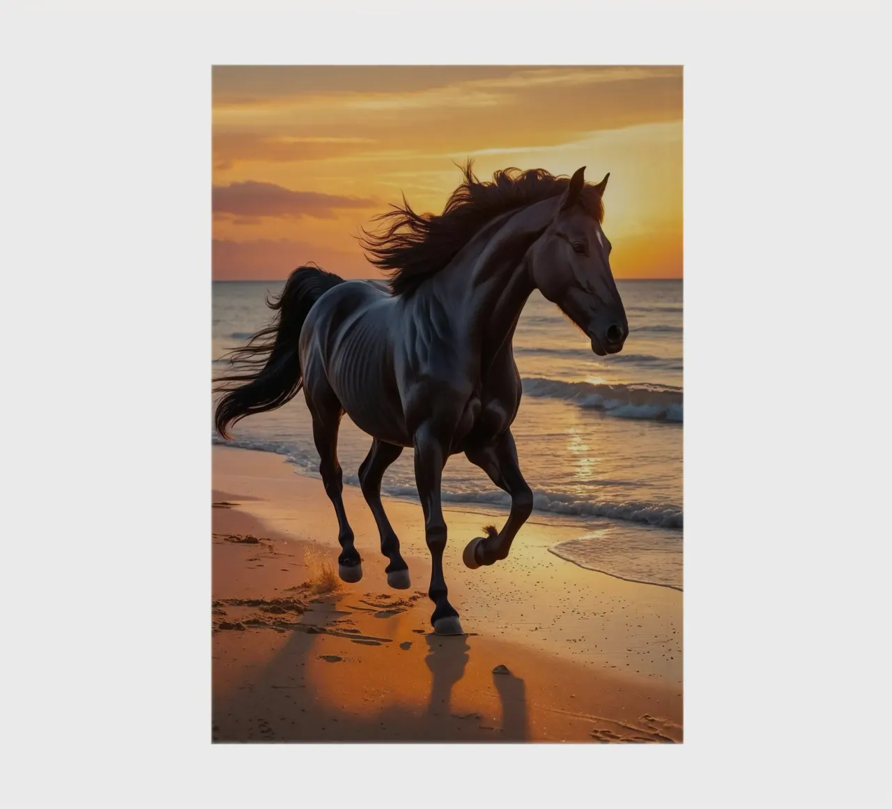 Pferd am Strand notebook by Poster Dreams