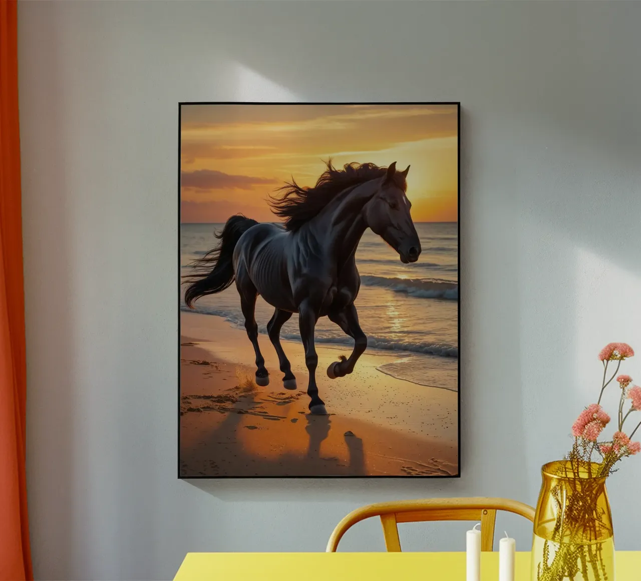 Pferd am Strand plexiglass da Poster Dreams