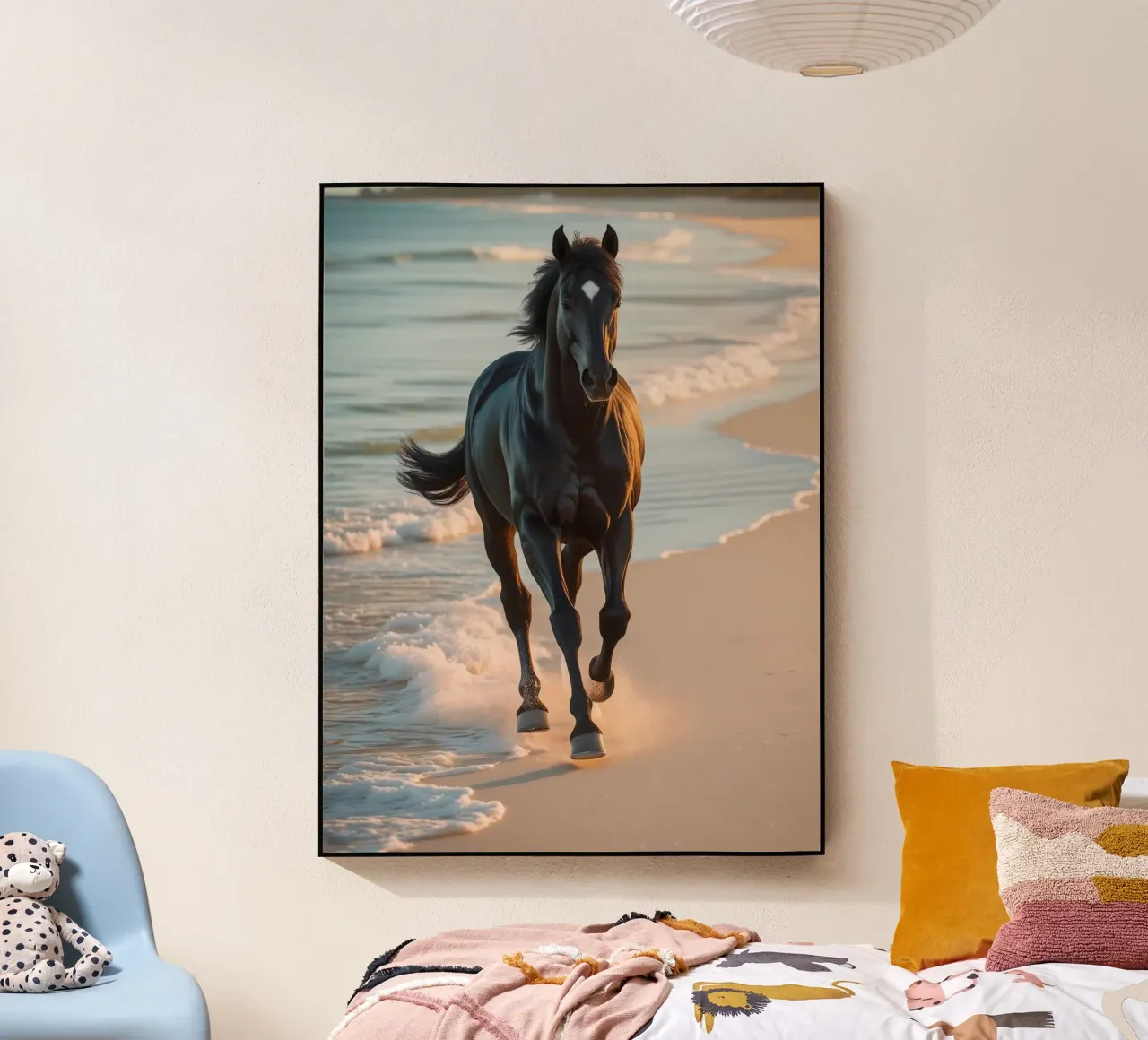 Pferd am Strand plexiglass da Poster Dreams