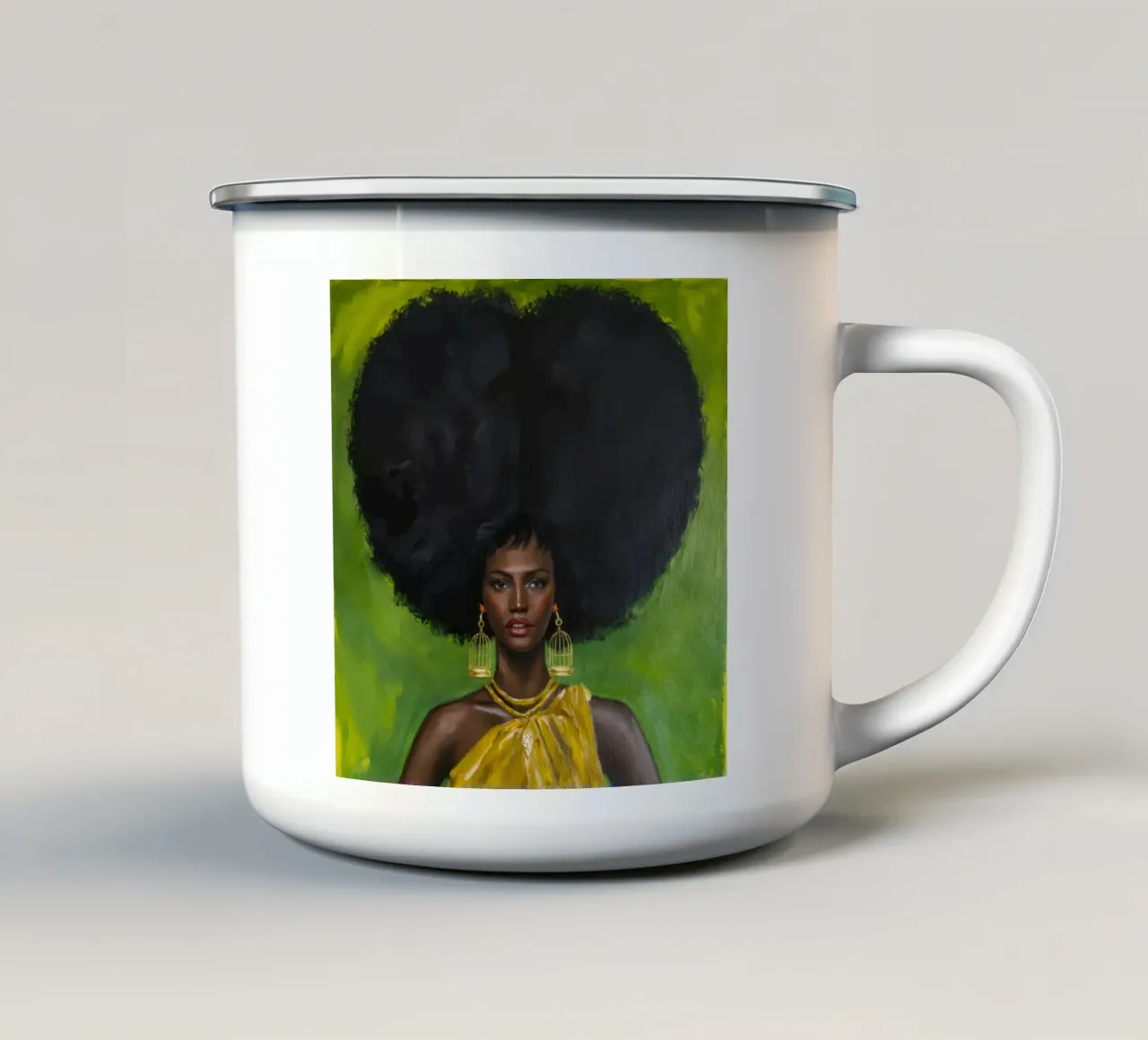 Grazia d'oro tazza in smalto da Ebony Carpenter