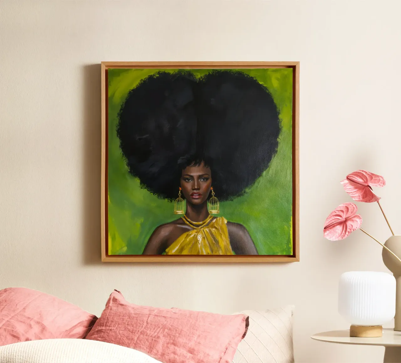 Grazia d'oro tela con Cornice a cassetta da Ebony Carpenter
