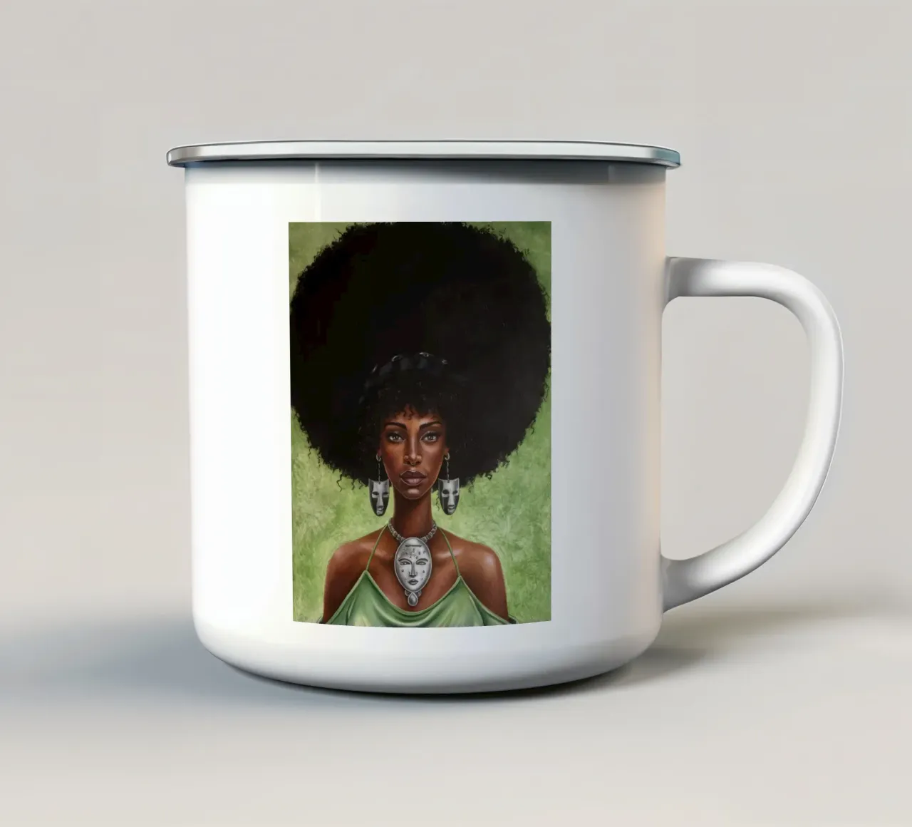 Bellezza regale tazza in smalto da Ebony Carpenter