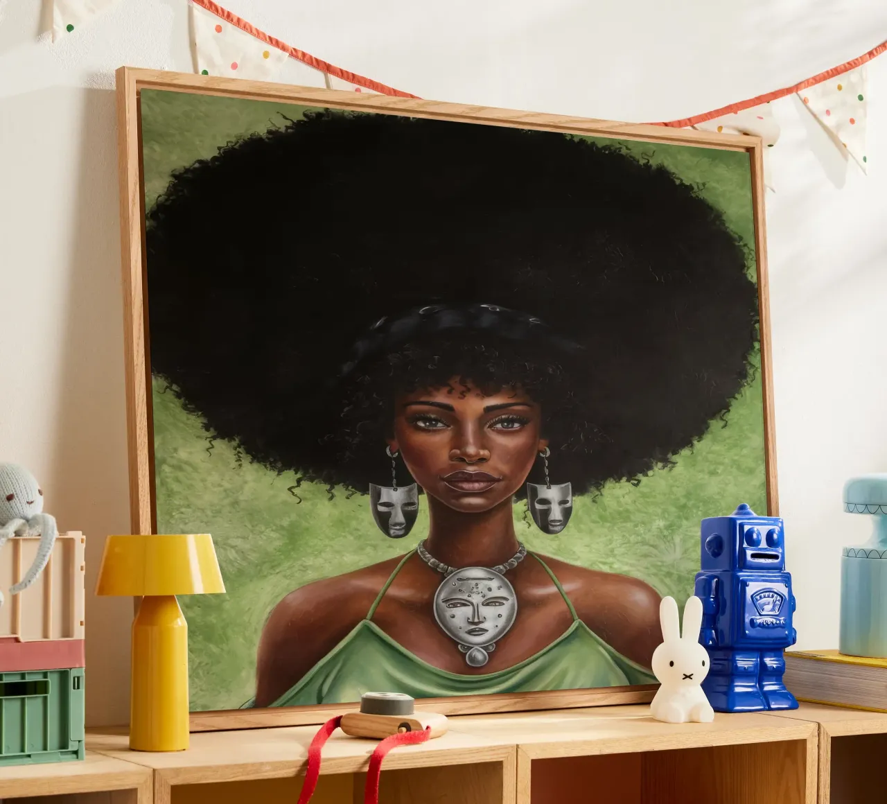 Regal Beauty acrylic glass by Ebony Carpenter