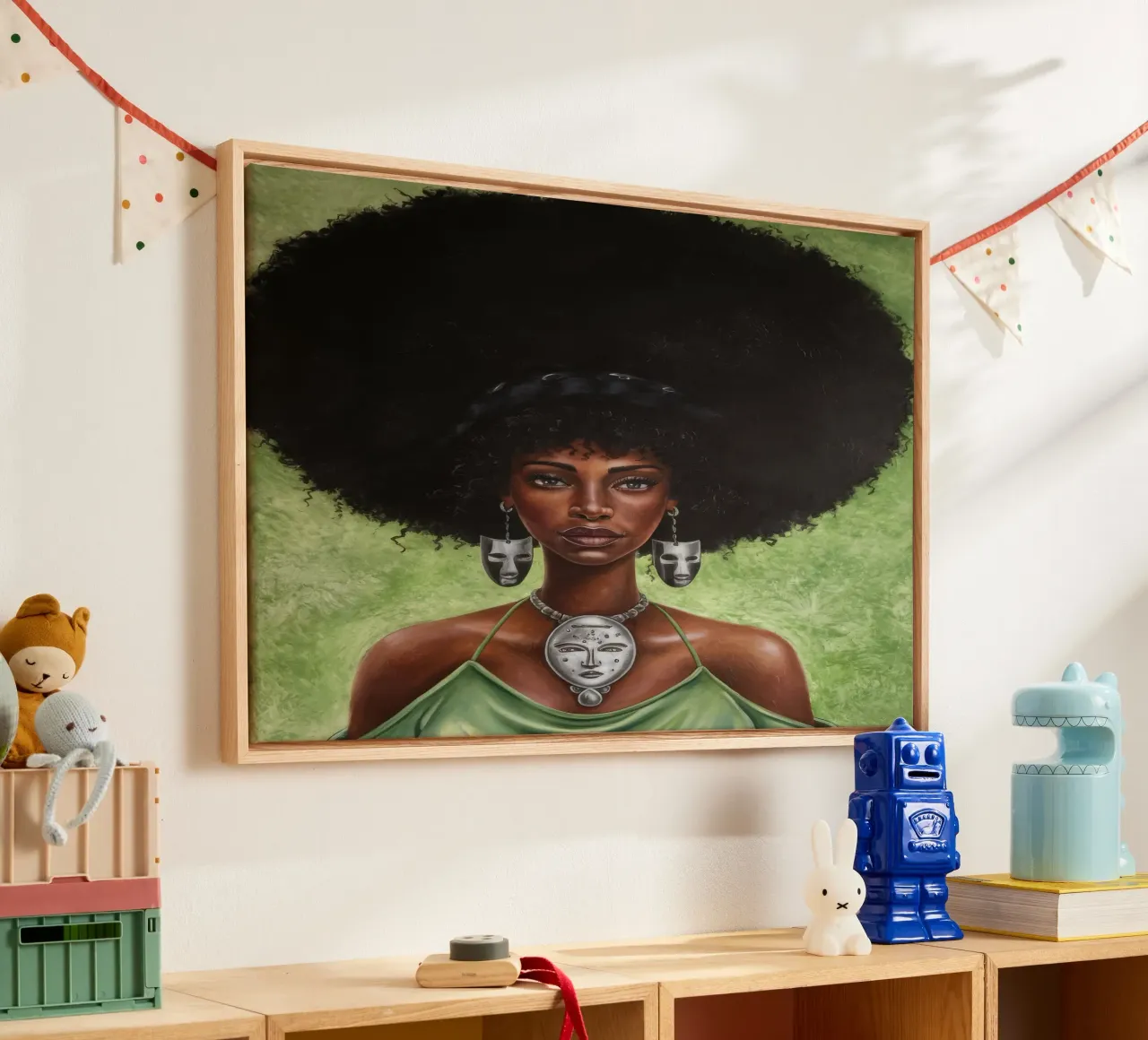 Bellezza regale tela con Cornice a cassetta da Ebony Carpenter