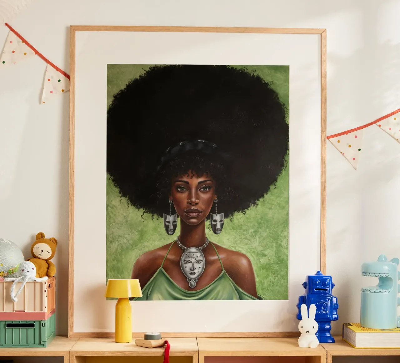 Bellezza regale poster con telaio in alluminio da Ebony Carpenter