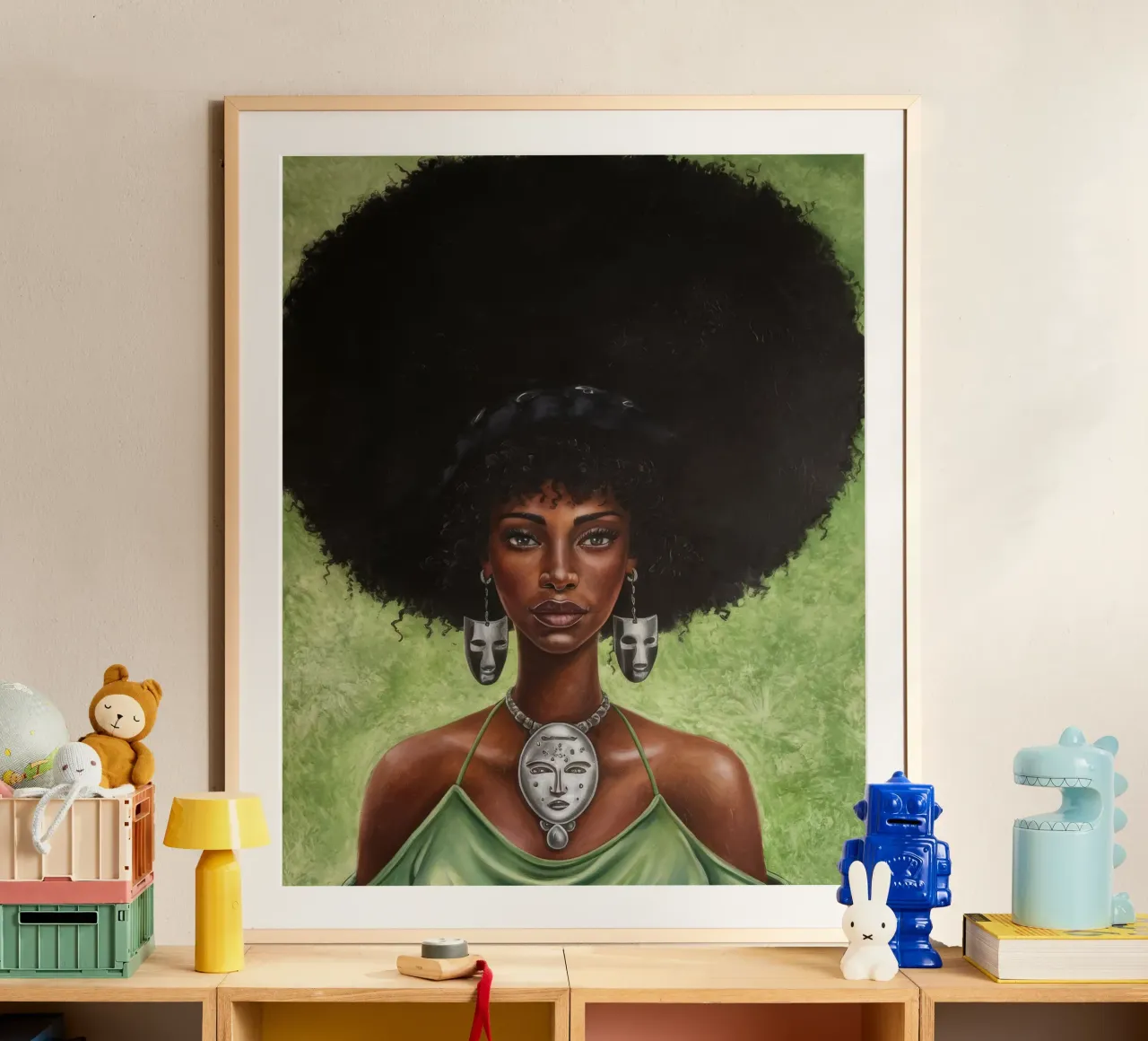 Bellezza regale poster con telaio in alluminio da Ebony Carpenter