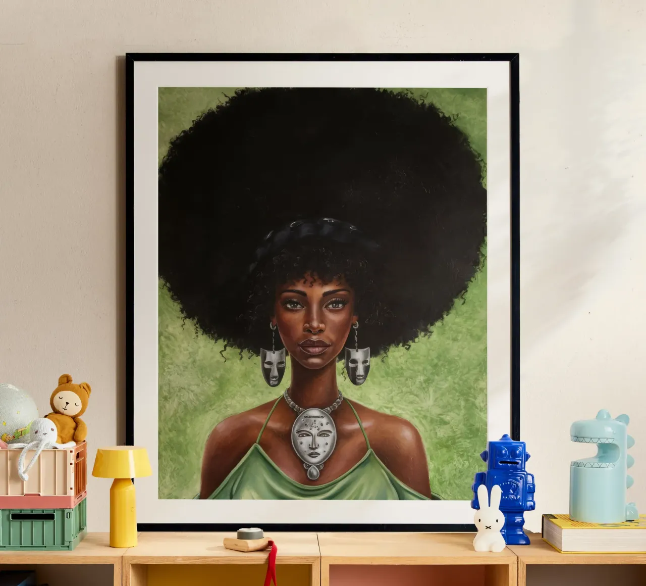 Bellezza regale poster con telaio in alluminio da Ebony Carpenter