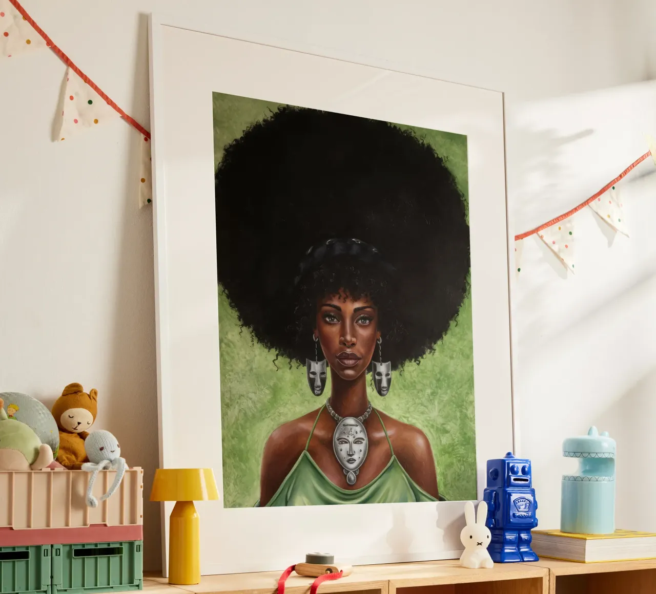 Bellezza regale poster con telaio in alluminio da Ebony Carpenter