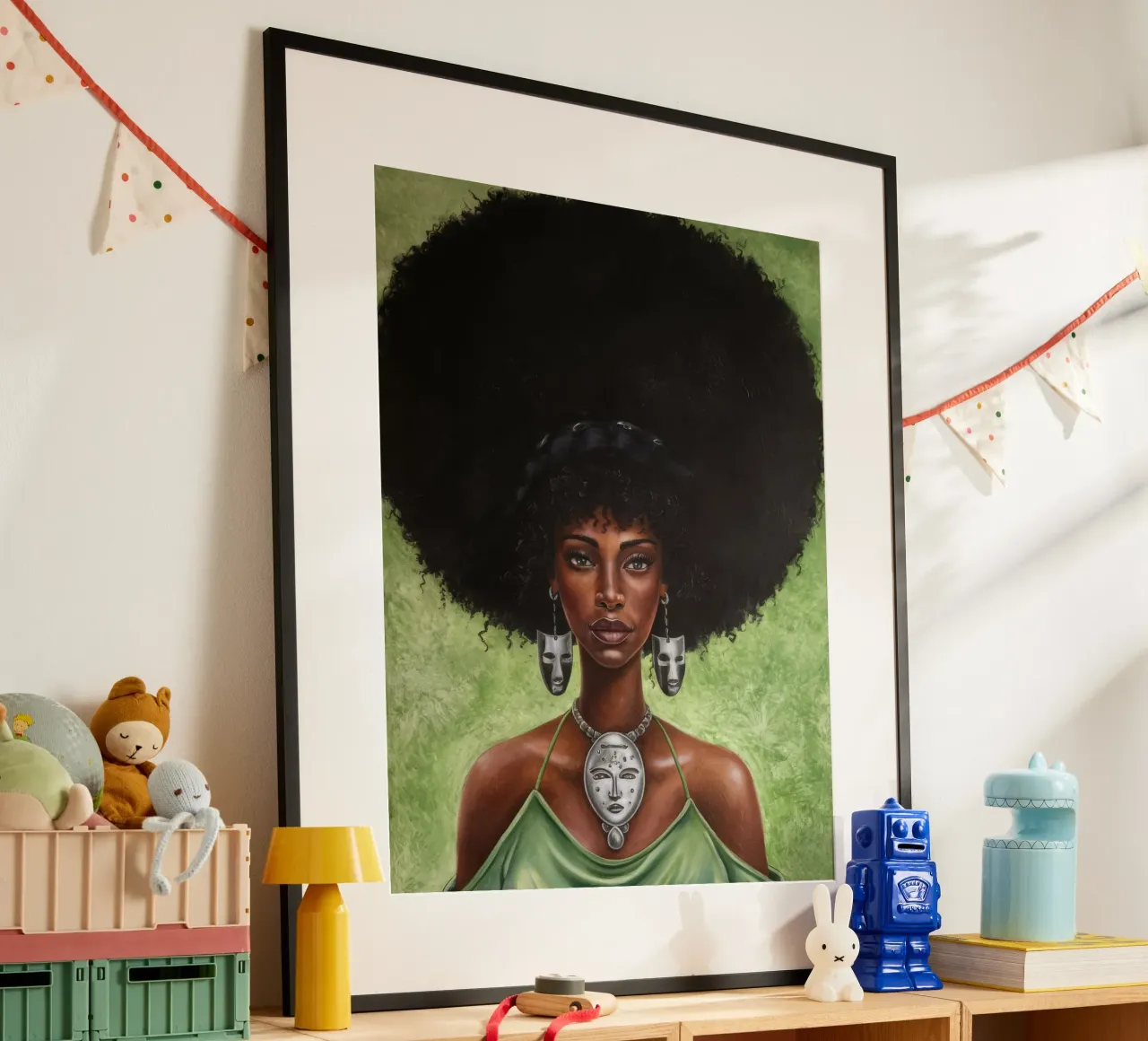 Bellezza regale poster con telaio in alluminio da Ebony Carpenter