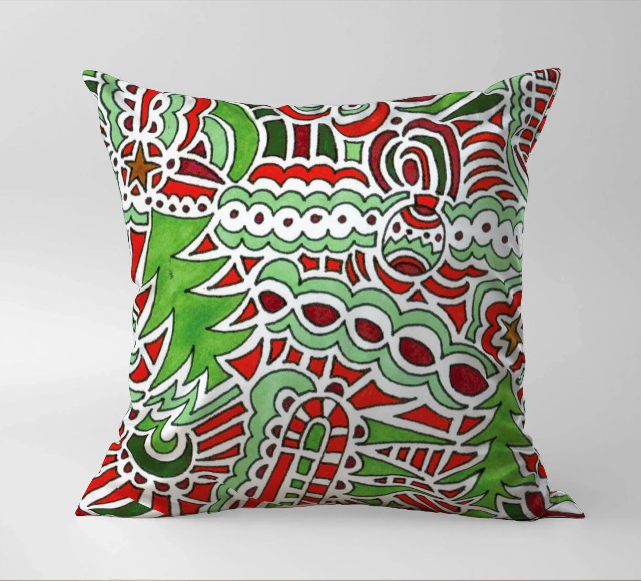 Christmas Tree Pattern cuscino da KP Design