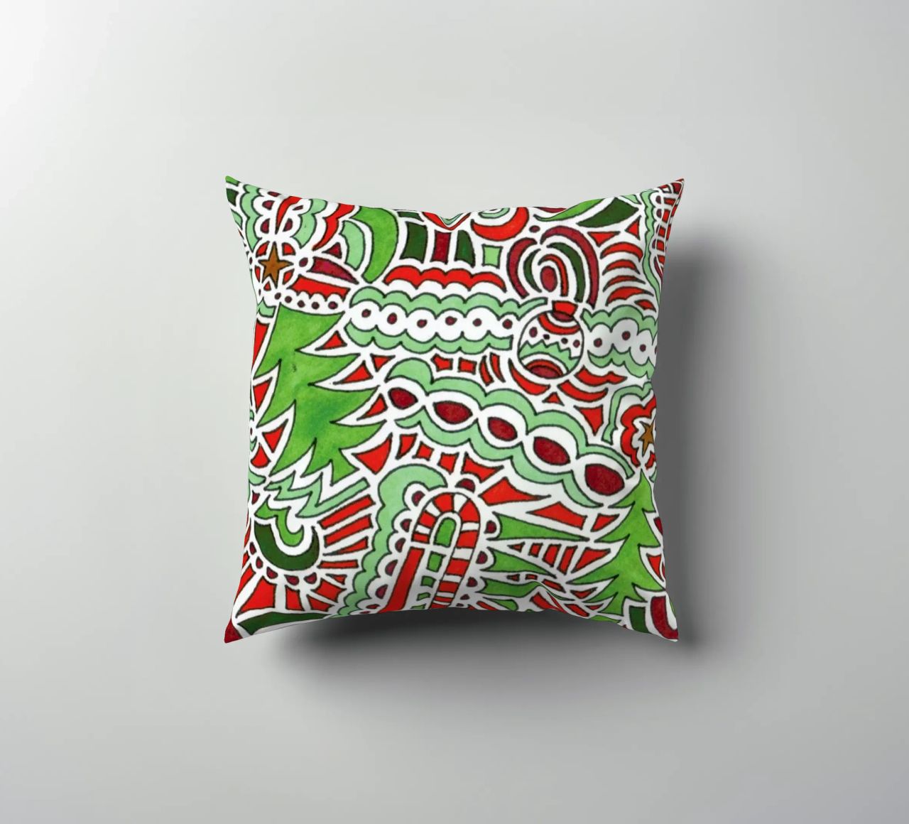 Christmas Tree Pattern cuscino da KP Design